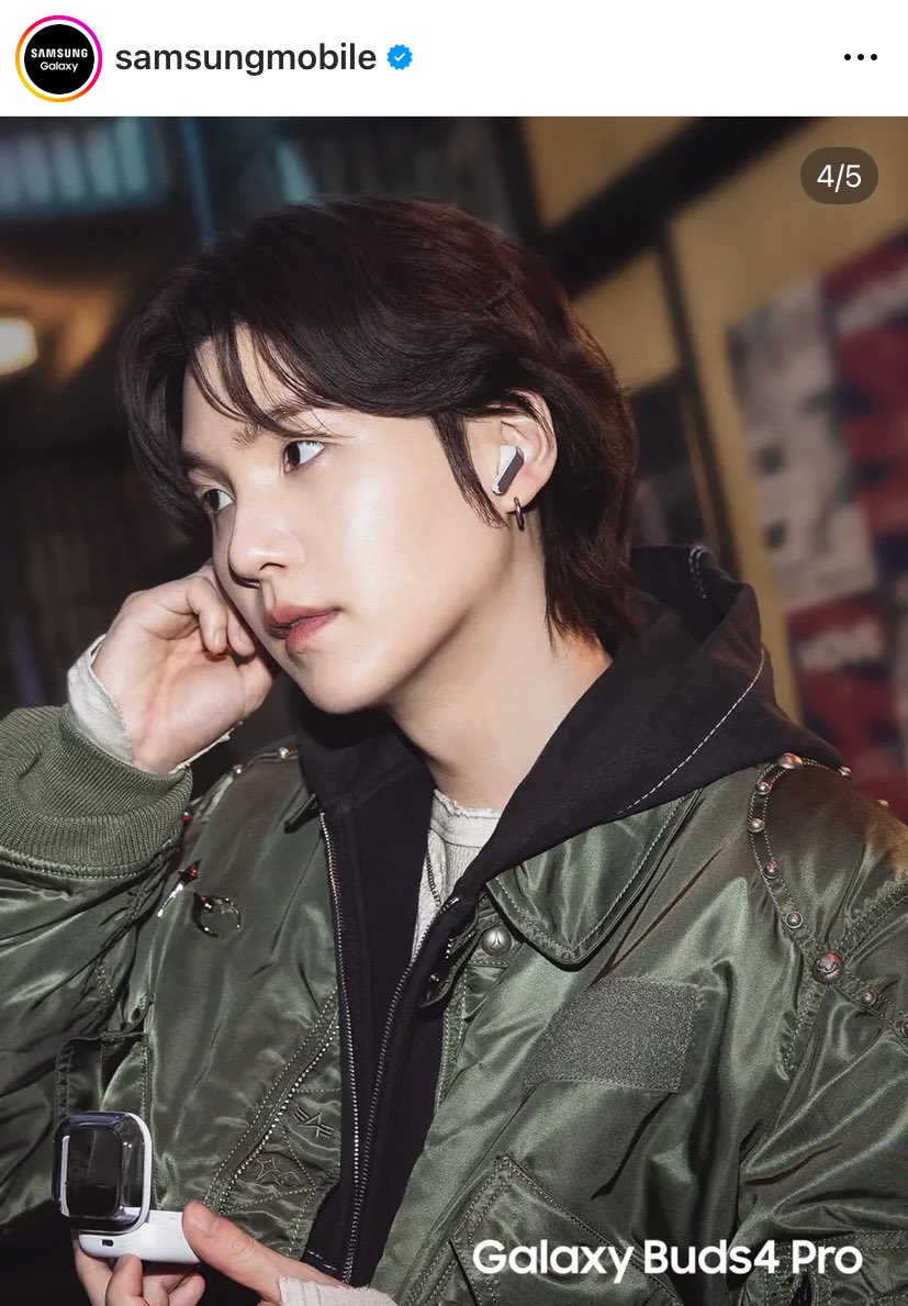 Samsung mobileインスタにユンギさん