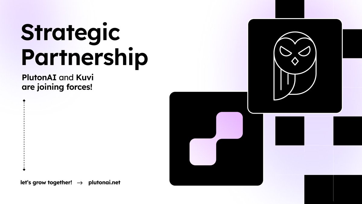 We’re excited to announce our community partnership with <a href="/kuvilabs/">Kuvi.ai | The Pioneer of Agentic Finance</a> 🦉

At PlutonAI 🪐, we’re building the conversational layer of DeFAI where AI Agents interact, analyze, and execute through chat.

Kuvi brings the execution layer of Agentic Finance, enabling programmable