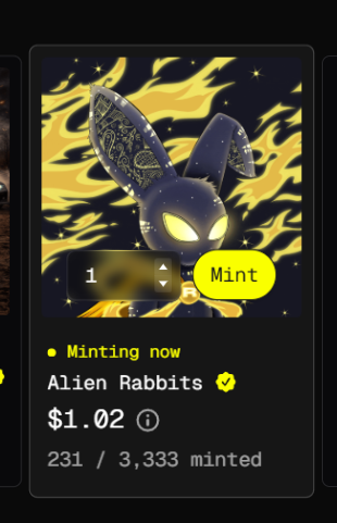 Alien Rabbits Nft tweet media