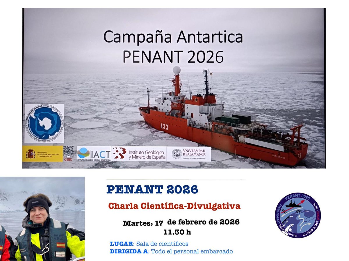 tasmandrake's tweet photo. Además de los trabajos científico-técnicos que desarrollamos a bordo del #BIOHesperides⛴️, también disfrutamos de conferencias como la impartida por nuestra jefa de campaña, Carlota Escutia (@IACT_CSIC ) sobre los objetivos de la campaña #PENANT26 🤩. https://t.co/VIFuBJ4oPm