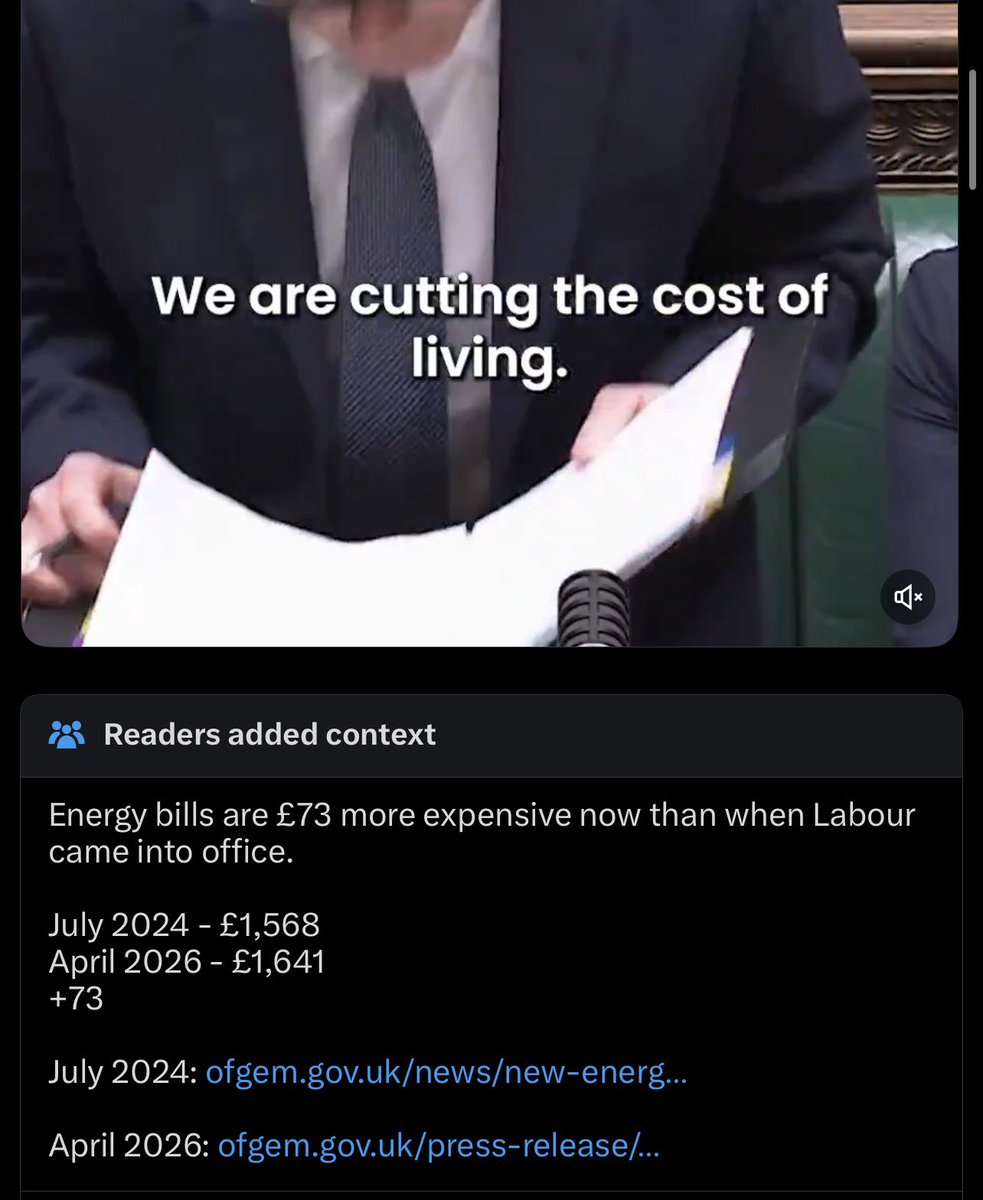When you are proved dishonest by your own regulator.
We are now on community note number TWENTY SIX for Sir Keir Starmer.
It’s entirely fair to say that he is the most dishonest, gaslighting prime minister we’ve ever had the misfortune to witness.
Cc <a href="/Keir_Starmer/">Keir Starmer</a>