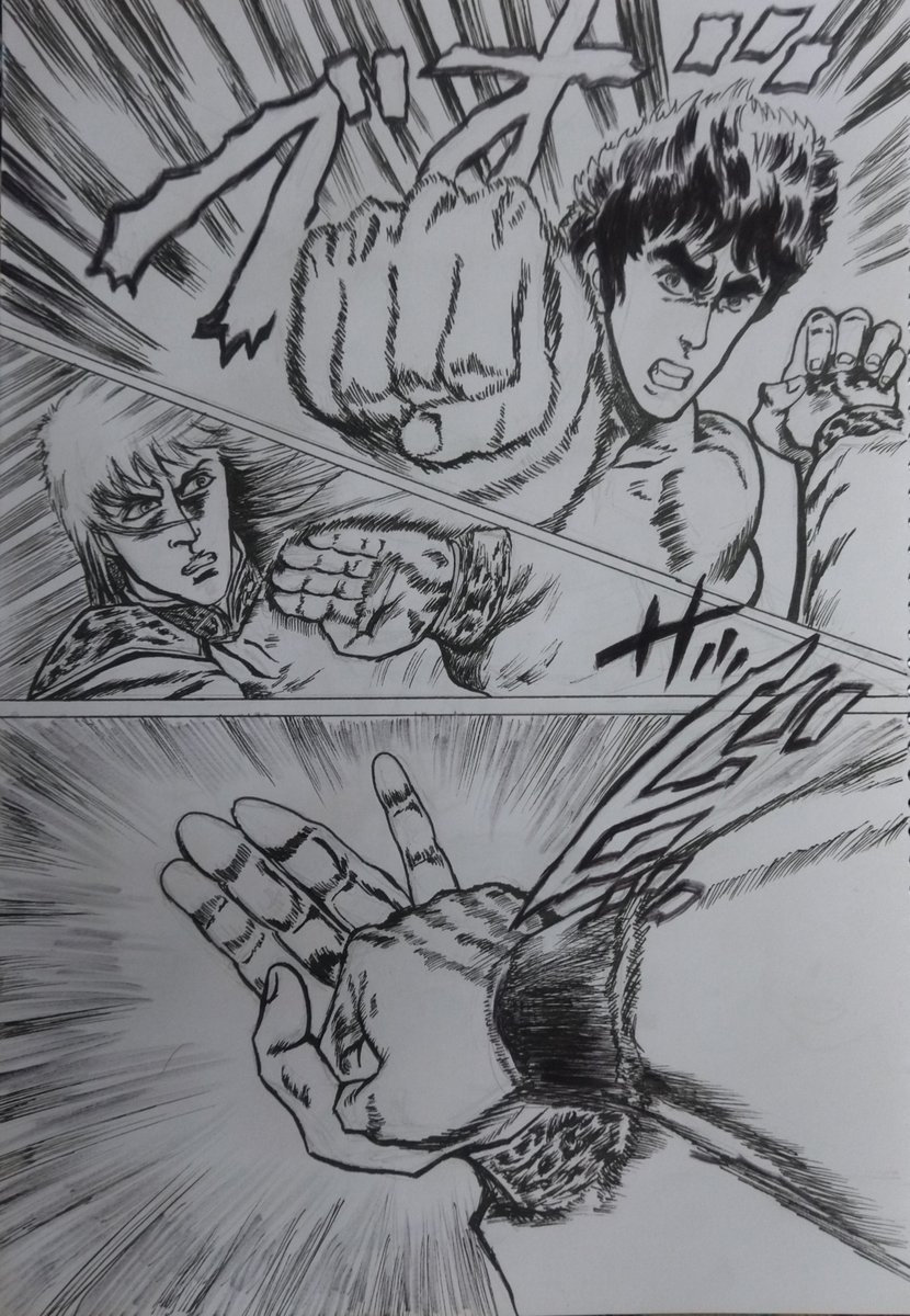HdKurosh's tweet photo. Hi, I'm Persian and i Love drawing Fist of the North Star👊✨ https://t.co/uOAlrUsmPm