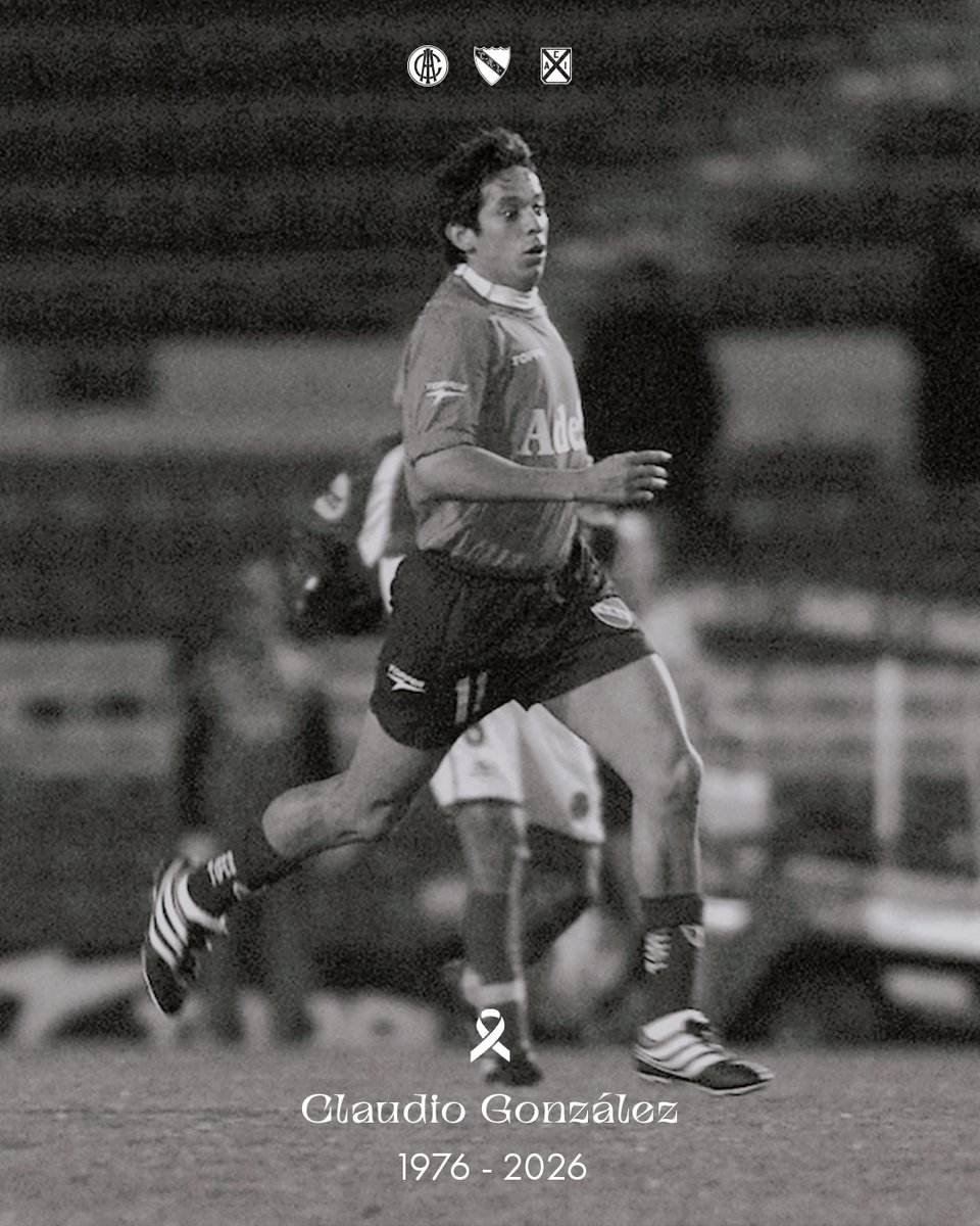Lamentamos el fallecimiento de Claudio González, jugador de Independiente a principios de la década del 2000.

Acompañamos a sus familiares y amigos en este difícil momento. Que en paz descanses, Yerbatero.
