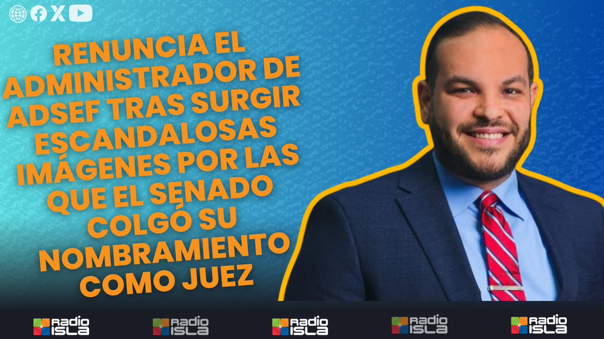 radioislatv's tweet photo. 👀 #HoraExacta con Luis Penchi | Renuncia el administrador de ADSEF tras surgir escandalosas imágenes por las que el Senado colgó su nombramiento como juez
🔗 Detalles en el enlace: https://t.co/sFO3Kmr2Hi
#noticias #gobierno #adsef #ramonburgos https://t.co/gDpPXylYo6