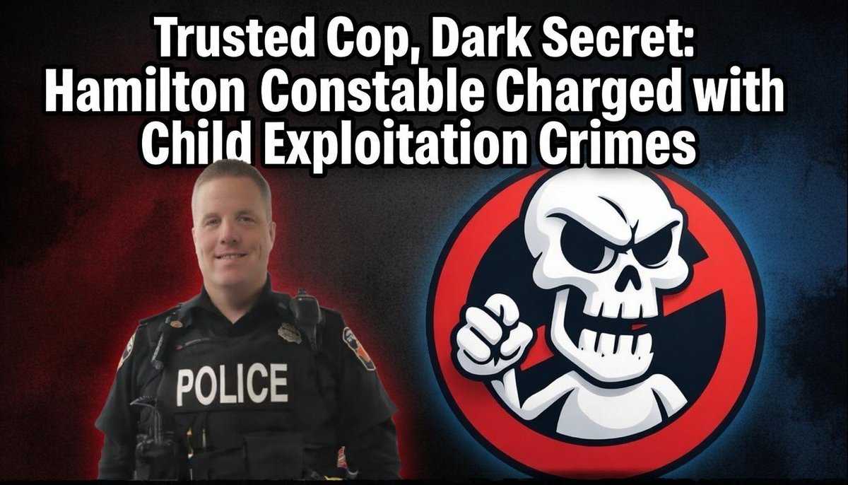 Trusted Cop, Dark Secret: Hamilton Constable Charged with Child Exploitation Crimes.

43-year-old Const. David Hamilton (Burlington), Hamilton Police Service officer with 19 years service
•  Arrested Feb 25, 2026 by Halton police
•  Charged with: • 1 count possession of child