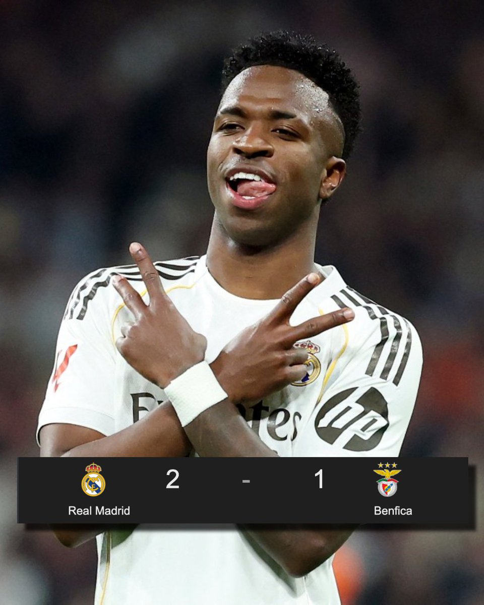 ¡¡VINICIUS JÚNIOR!! ¡¡VINI LIQUIDÓ TODO!! ¡¡DEFINICIÓN CRUZADA Y A DORMIR!! ¡¡Y SÍ, FESTEJÓ BAILANDO JUNTO AL BANDERÍN DE CÓRNER!! ¡¡EL CLUB MÁS GRANDE DEL MUNDO ESTARÁ EN LOS OCTAVOS DE CHAMPIONS LEAGUE!!

¡¡REAL MADRID 2-1 BENFICA!! ¡¡GLOBAL 3-1!!