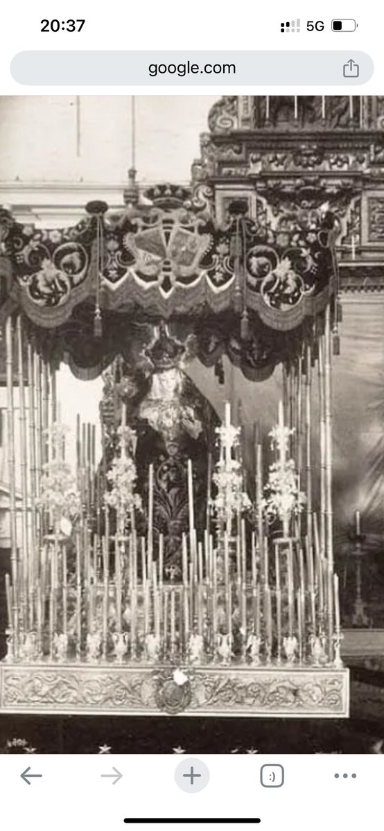 Me recuerda mucho como era originalmente el de La Soledad de Cantillana, antiguo de Los Panaderos. Magnífico diseño.