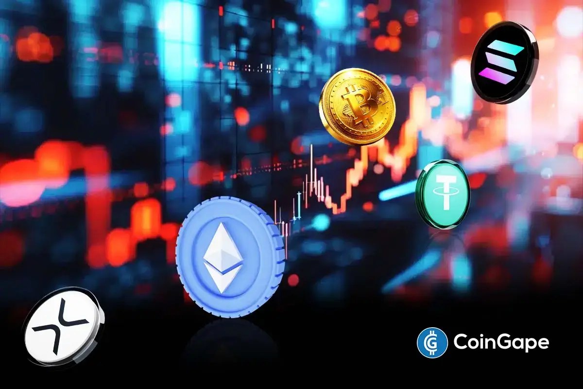 CoinGapeMedia's tweet photo. 🧵👇 The #crypto market is staging a powerful relief rally, with the total #market cap surging 6.9% to $2.38T.

Fuelled by a massive short squeeze, $DOGE, $ADA, and $LINK are leading the charge as Bitcoin and Ethereum reclaim critical psychological levels.