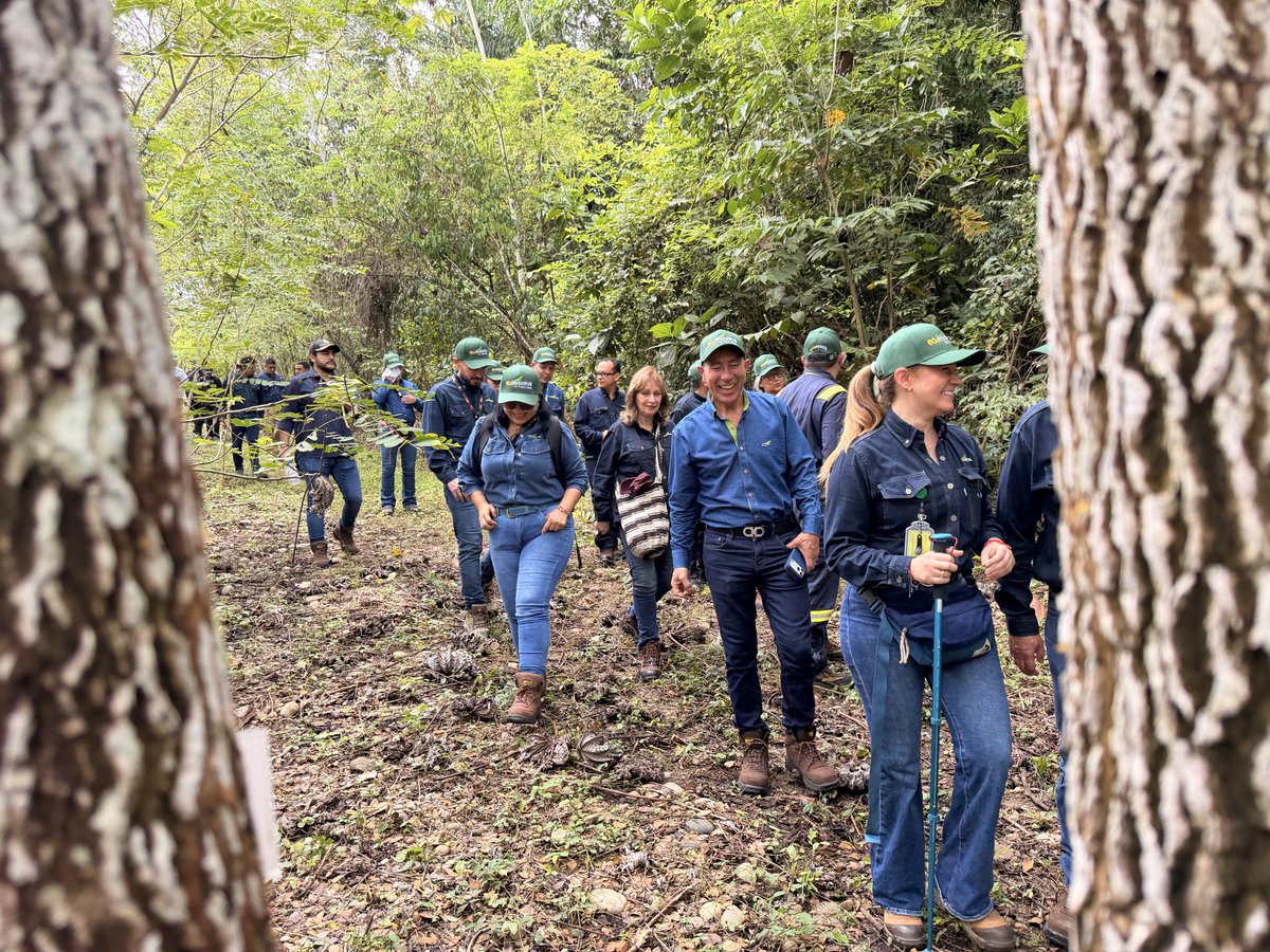 Hoy, acompañado de algunos de nuestros Directores de <a href="/ECOPETROL_SA/">Ecopetrol</a> , visitamos la Ecoreserva La Tayra-Lizama, en el corregimiento La Fortuna, en Barrancabermeja. Vimos el renacimiento de lo que antes fuera un monocultivo de palma, en un acto responsable de la compañía,