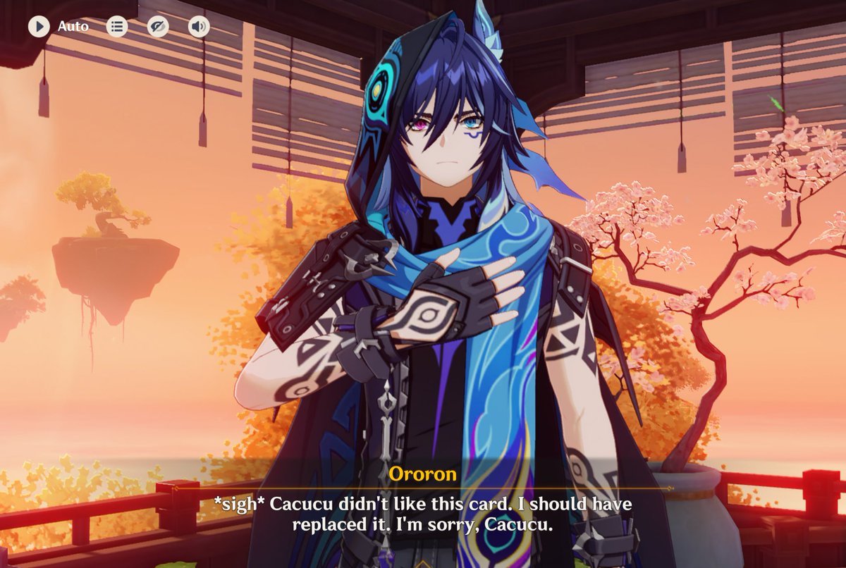 I’m late but Ororon’s card 💜