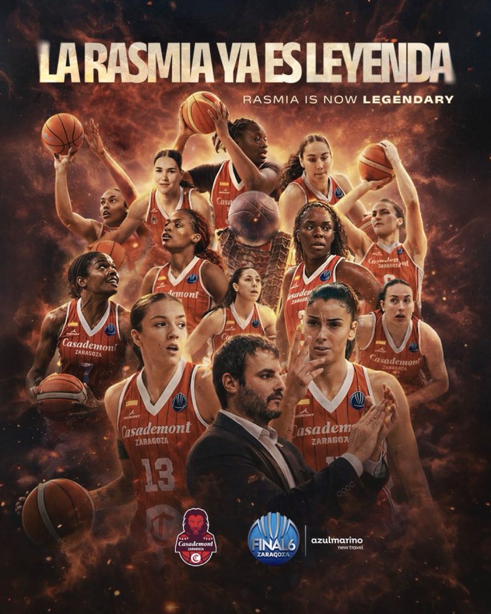 Espectacular este equipazo <a href="/casademontBZ/">Casademont Zaragoza</a> !!! Continúan haciendo historia y enganchan transmitiendo ilusión, sencillez y rasmia!!! Son muy buenas!!! Y muy fan del gran <a href="/AsoEscobedo/">David Aso</a> , que manera de incendiar el Felipe!!! 🙌🏀🎩🔝