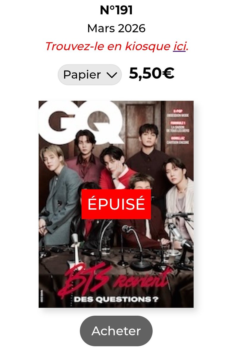 j'ai pas eu le temps de l'acheter..