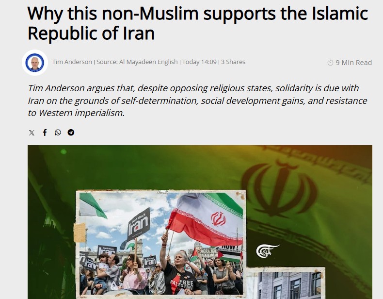As a non-Muslim and, in general, an opponent of religious states, I firmly support the Islamic Republic of Iran. Let me explain. 
english.almayadeen.net/articles/opini…