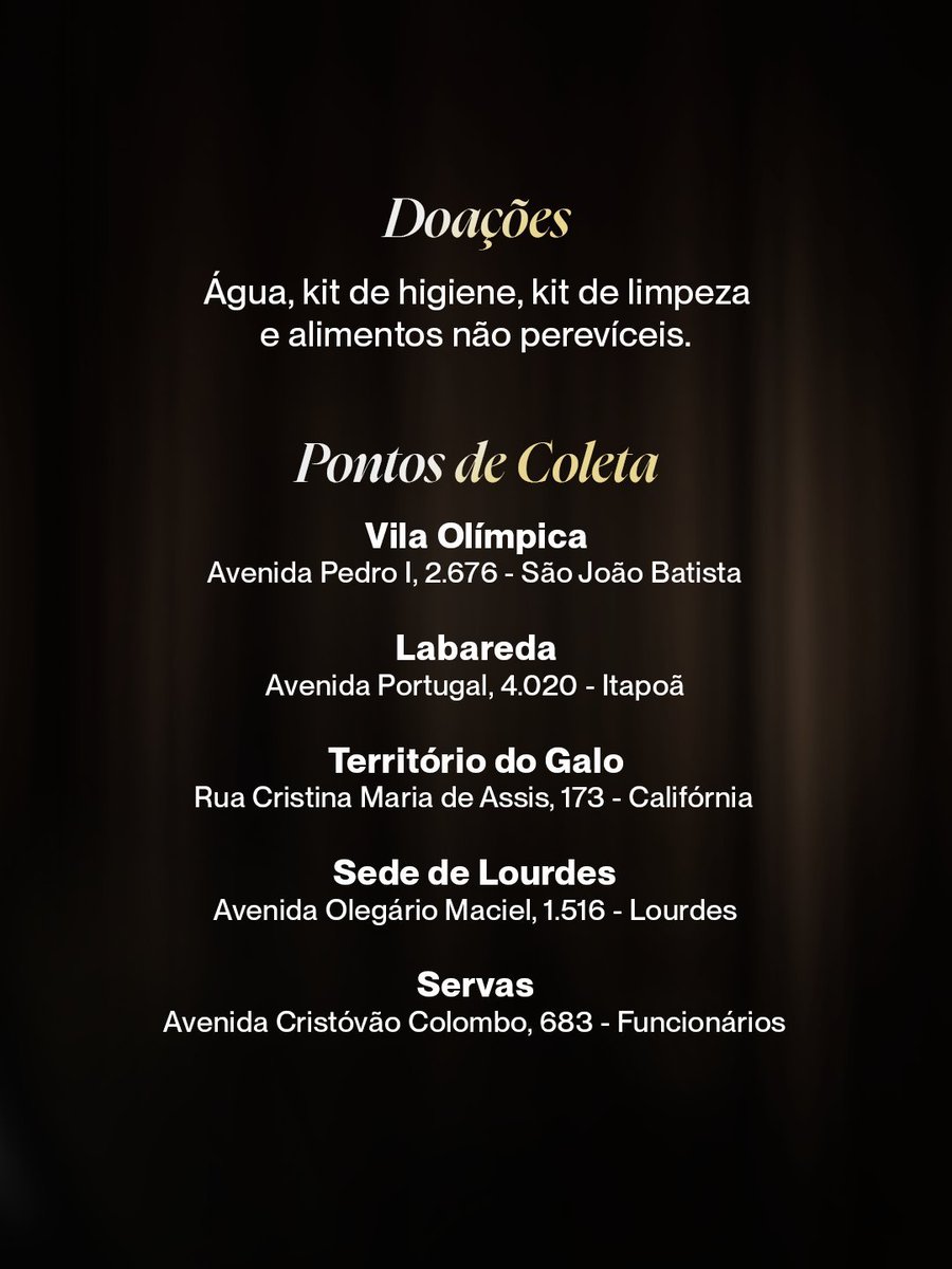 InstitutoGalo's tweet photo. 𝗙𝗼𝗿𝗰̧𝗮𝘀 𝗱𝗲𝗱𝗶𝗰𝗮𝗱𝗮𝘀 𝗮̀ 𝗭𝗼𝗻𝗮 𝗱𝗮 𝗠𝗮𝘁𝗮! 🙏🏽

Além da arrecadação em pontos físicos, as doações agora podem ser feitas virtualmente:

💲 CHAVE PIX: contato@institutogalo.com.br

Instituto Galo — o maior projeto social do futebol da América Latina 🖤🤍