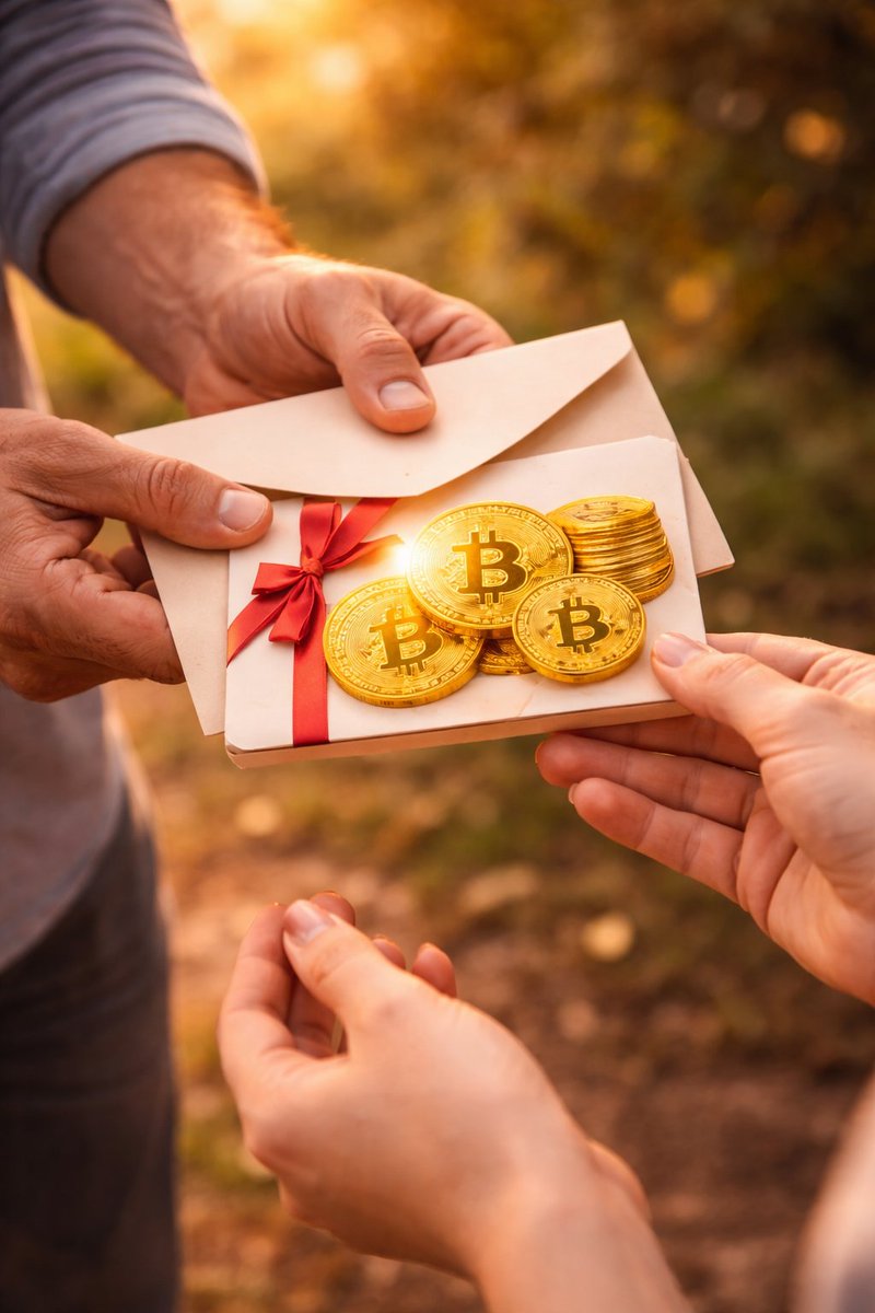 Stop trying to convince people about Bitcoin.

Just give it to them.

Create a small Smart Contract Gift.
Print the gift card.
Put it in an envelope.
Hand them the future.

They’ll open a wallet.
They’ll learn.
Because now it matters.

That’s orange-pilling done right.

👉
