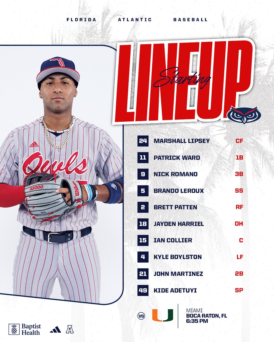 Florida Atlantic Baseball tweet media