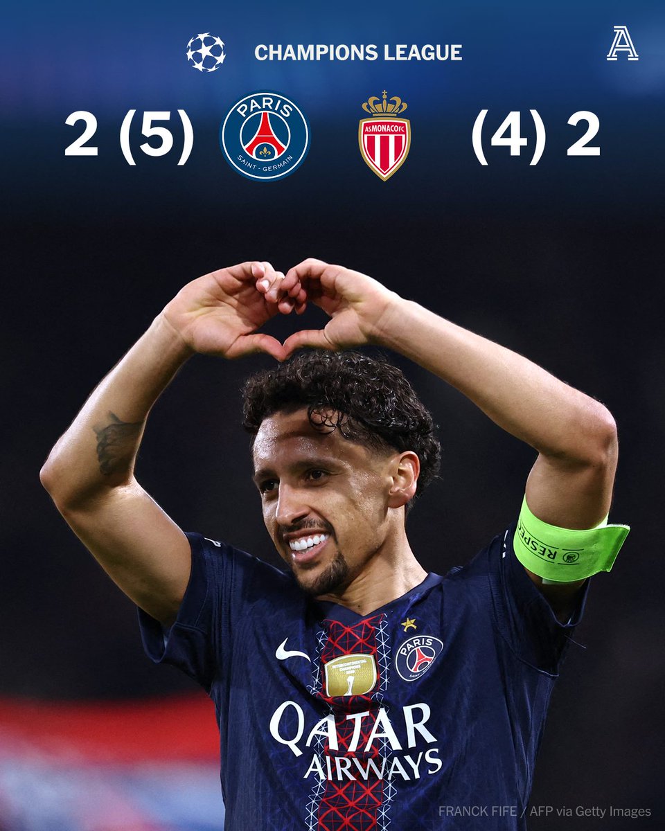 The Champions League holders have confirmed their place in the last 16 of  this season's competition. Paris Saint-Germain beat Monaco 5-4 on aggregate  and will play either Chelsea or Barcelona in the