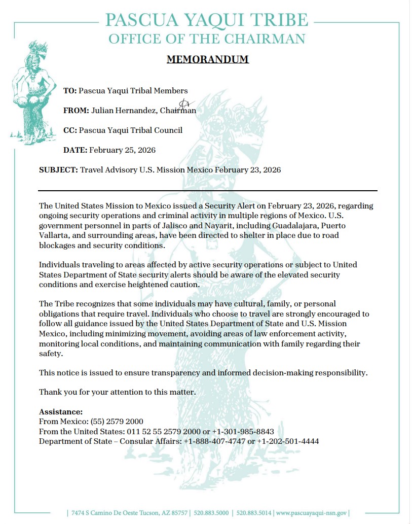 Pascua Yaqui Tribe of Arizona tweet media