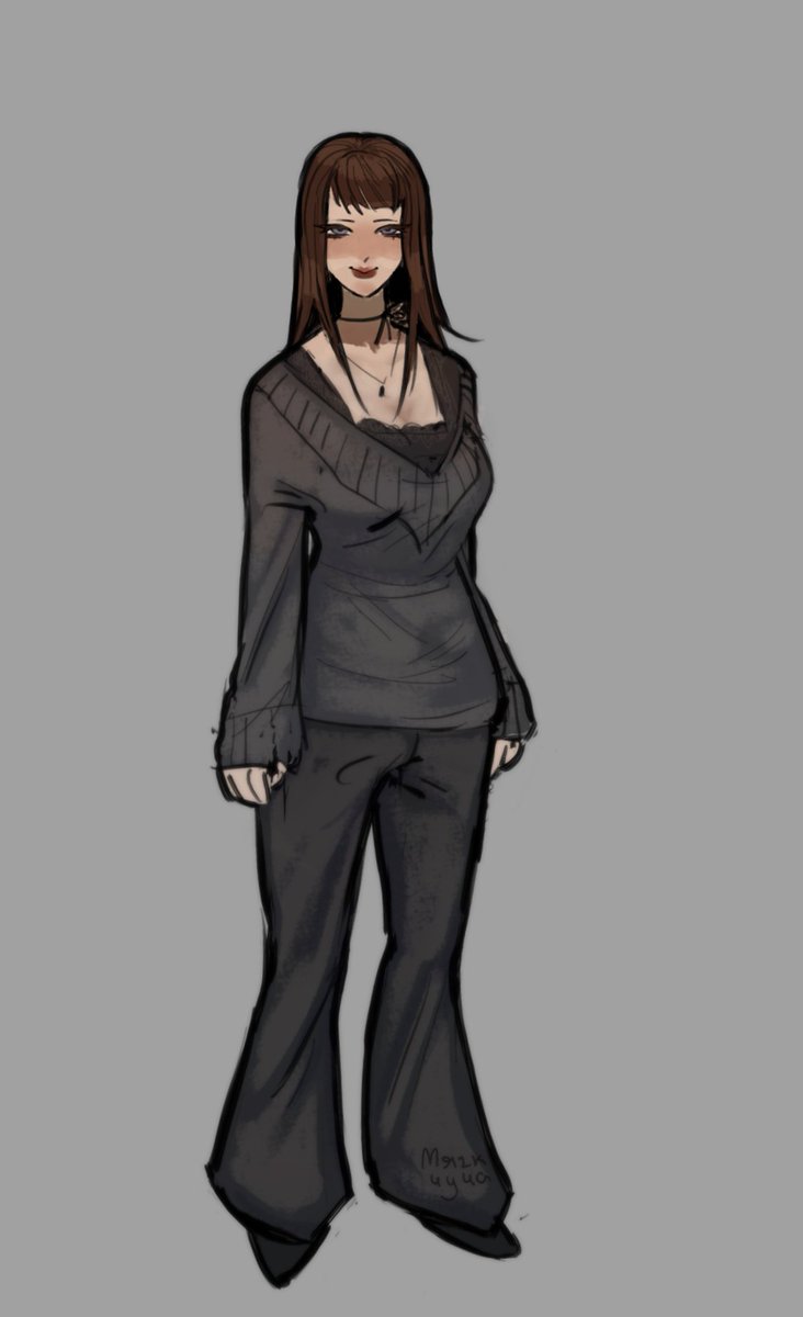 miyagchycha's tweet photo. #OC ​#artwork #softgoth ​#darkcoquette ​#characterdesign
Oh my Natalie... ♪(´ε｀*) https://t.co/4WNu8VVyO4