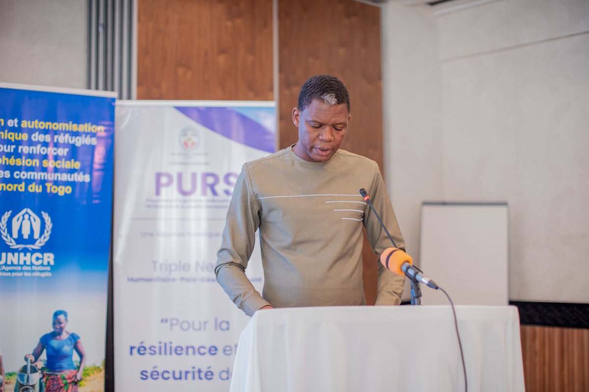 UN_Togo's tweet photo. La Coordonnatrice résidente @CoumbaDSow au nom des PTF, a rejoint pour le lancement le Coordonnateur Général du #PURS, le Représentant du ministre @actionsocialetg, les gouverneurs des régions de Kara et des Savanes qui accueillent des réfugiés fuyant des conflits dans leurs pays https://t.co/UGaLmFaZHg