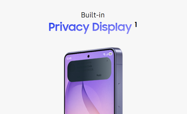 canercem_'s tweet photo. The sector's first and only Privacy Display! We definitely need to talk more about this. It’s not just a basic screen dimming tool; it’s a breakthrough that actually cares about our privacy. #SamsungUnpacked https://t.co/w7fYyBK6TV