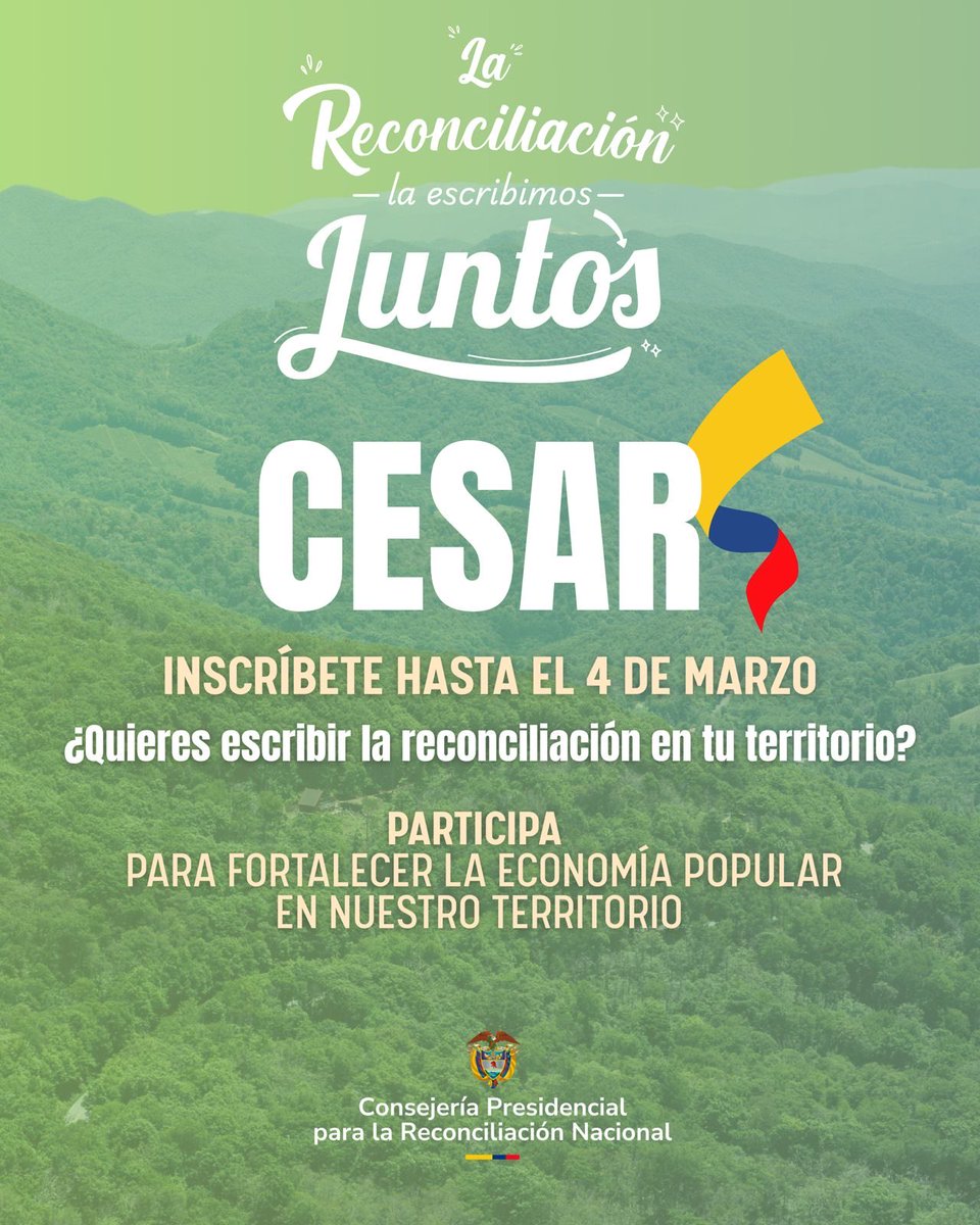 Consejería para la Reconciliación Nacional tweet media