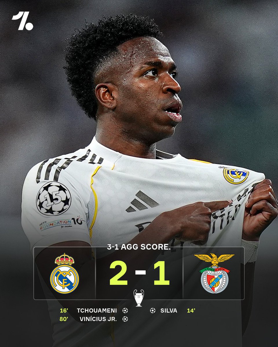 Vinícius Jr. wins it for Real Madrid as José Mourinho's Benfica exit the UEFA Champions League 🔥🏆