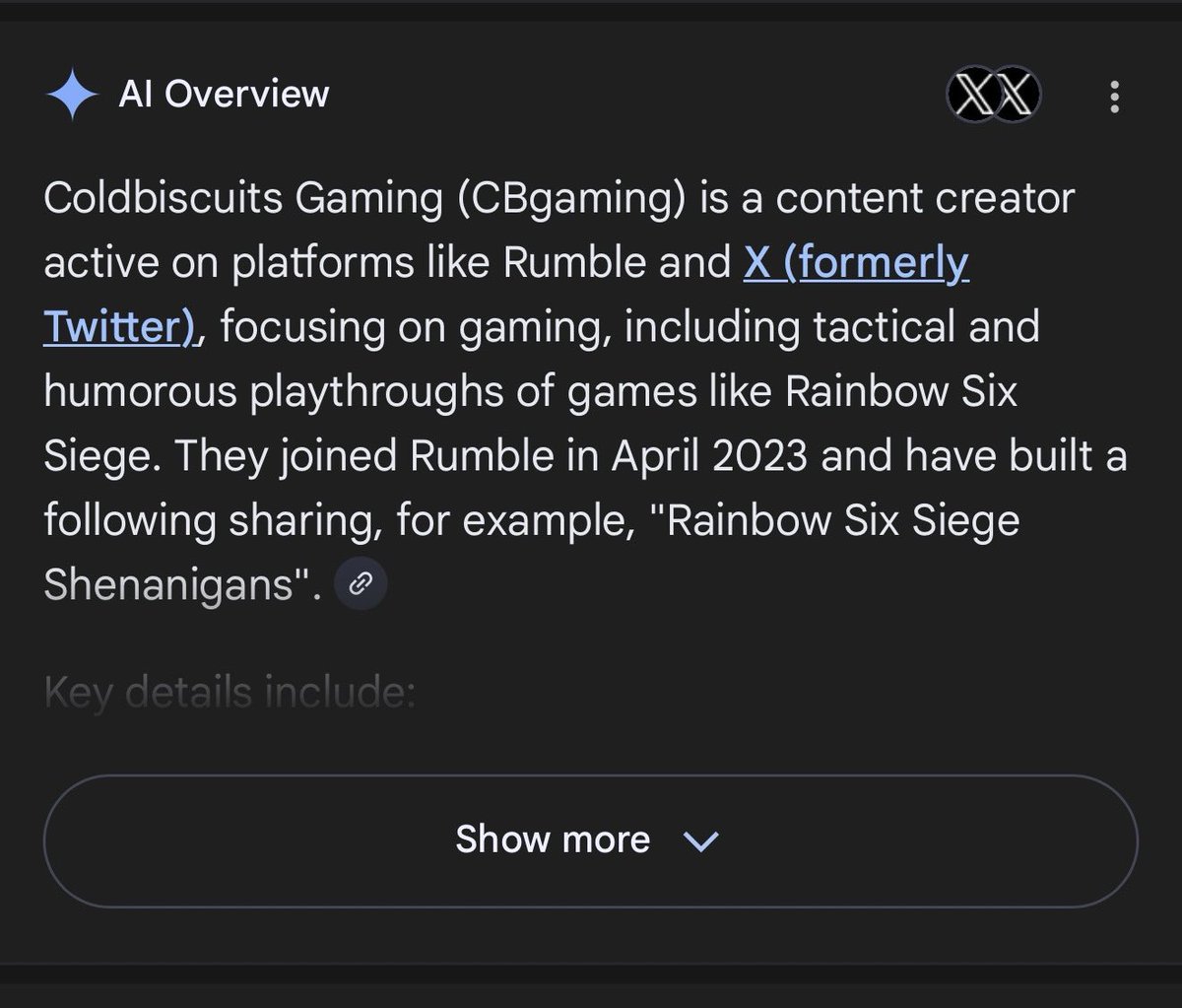 thecbgaming's tweet photo. Love to be able to google about my self 😂 https://t.co/li3Veagy34