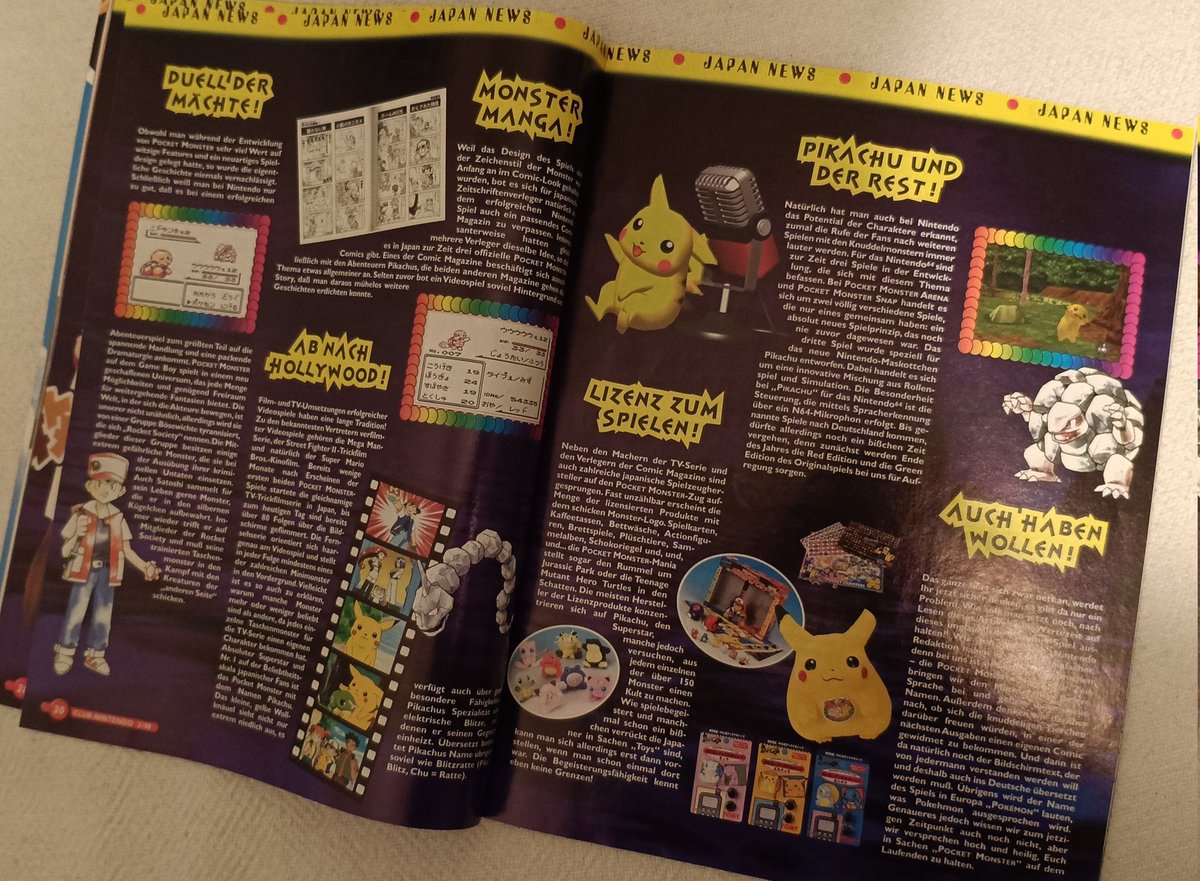 schukijuki's tweet photo. Da ja jetzt das 30. Jubiläum von Pokemon bevorsteht. Dachte ich mir ich poste hier mal meine erste Begegnung mit den "Pocket Monster"

Dieser Bericht ist aus der Club Nintendo 2/98 also über ein Jahr bevor Rot und Blau hier erschienen.

#Pokemon #Pokemon30 #PokemonDay https://t.co/JLu7ABgwv3