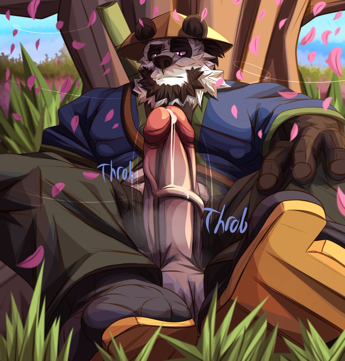 Commissioned by: <a href="/TheXPanda6/">Panfluff</a> 
A lone wanderer resting under a cherry tree~
But he seems to have spotted you staring intently at a certain spot of him...
Care to deal with it for him?~