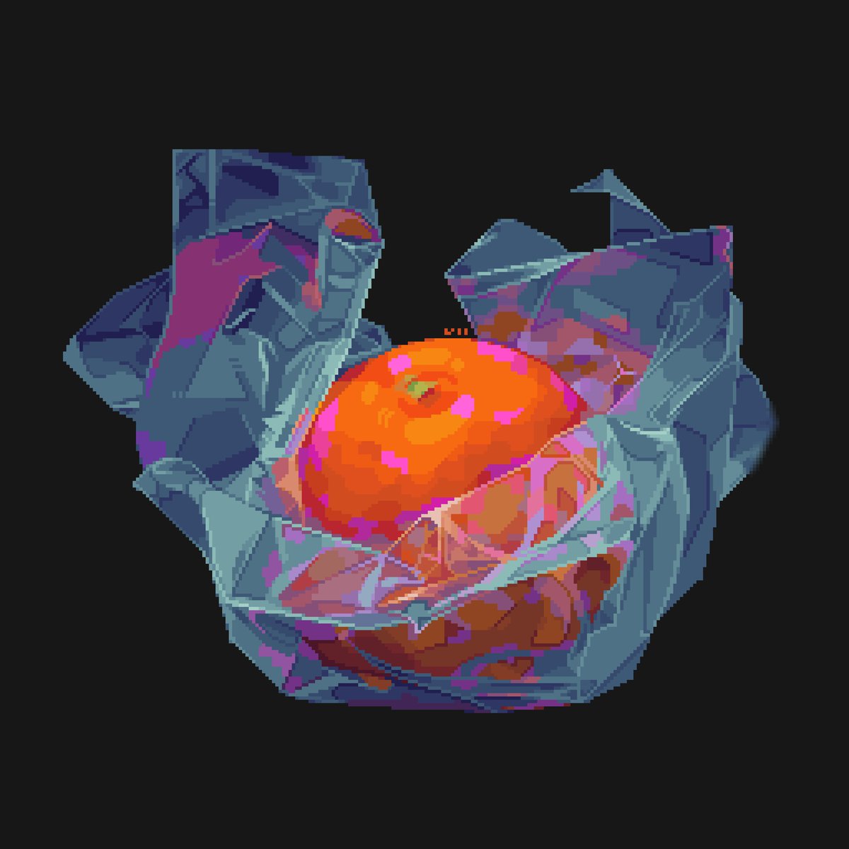 One of my favourite studies , orange 🍊 #pixelart