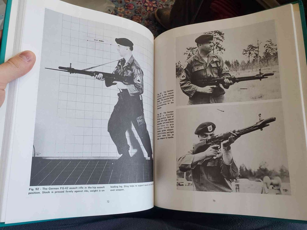 FactOrFarb's tweet image. Debunking myths
Images taken in Fort Bragg, USA demonstrating how to fire the STG44 and FG42 in various positions were often mislabeled to have been taken in South Vietnam. In reality, these guns were almost certainly captured from the German in WW2.