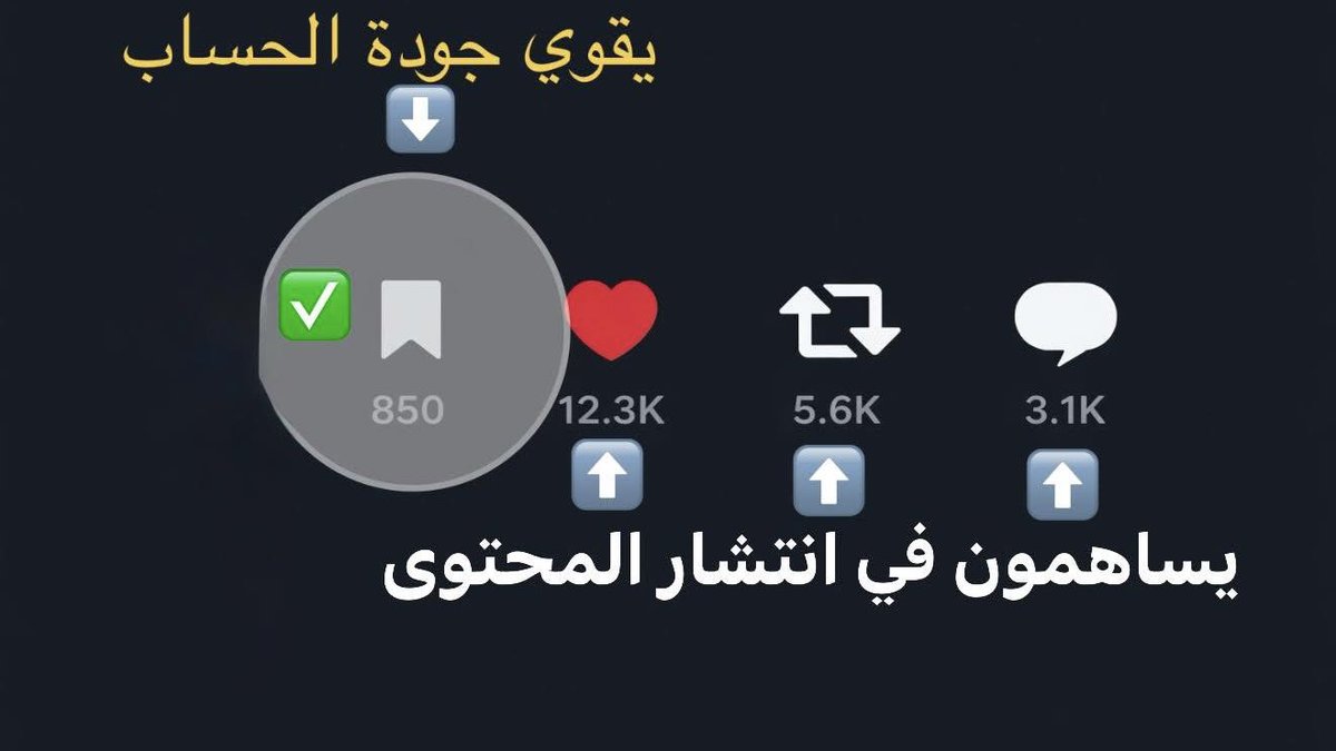 هل تعلم أن استخدام زر 🔖 العلامة المرجعية لا يقتصر فقط على حفظ المحتوى؟
بل يساهم أيضًا في تعزيز جودة الحساب وزيادة موثوقيته، 
 • التفاعل مع المحتوى من خلال:
 • 👍🏻 الإعجاب
 • 💬 التعليق
 • 🔃 إعادة النشر (الرتويت)

💡 جميع هذه التفاعلات تُسهم في زيادة انتشار التغريدة.