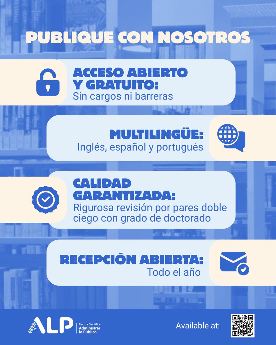 RevistaALP's tweet photo. Te invitamos a publicar en la Revista Científica Administrar lo Público (acceso abierto). Envía tu manuscrito en cualquier momento: https://t.co/whaPGvBfxO @CICAPUCR #Acompañamiento #OpenAccess https://t.co/WdCjwNNg3I