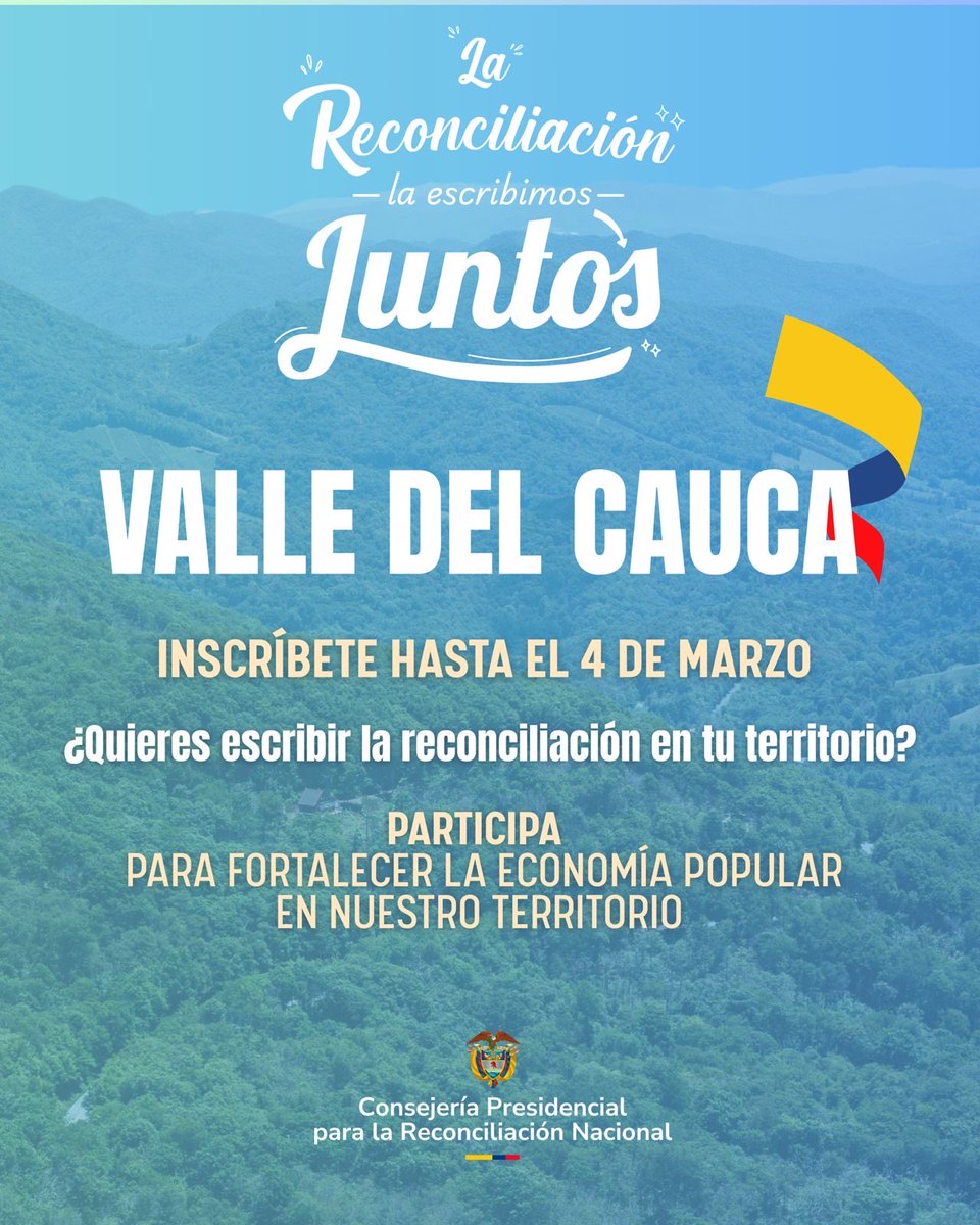 Consejería para la Reconciliación Nacional tweet media