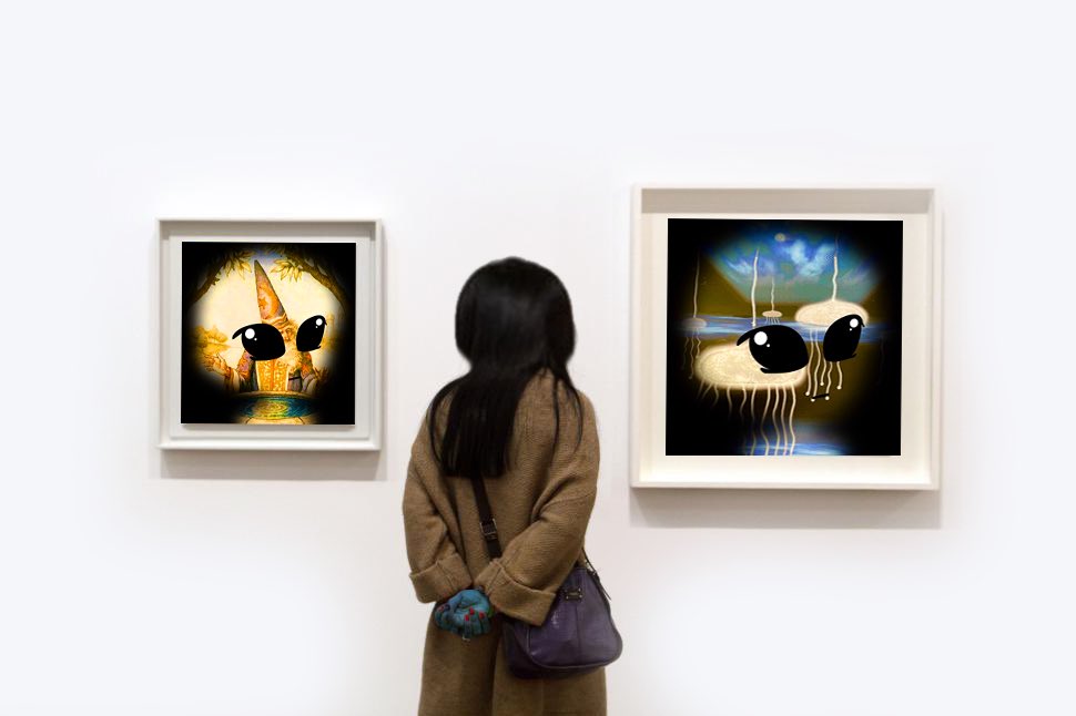 CryptoNunks's tweet photo. gm/ogs If you collect our #XNunks #Auras #Miladybots #AlienArt you can also receive a printable file for your wall/s or clothing + Gaia 2/5D ∆©˚ https://t.co/Rvw0jFMRX2