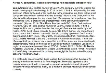 $GIF $GABRIEL
<a href="/Foundational_AI/">Foundation Labs</a>
<a href="/GoyFiles/">Goy Investigation Fund - GIF</a>

2026 AI safty report update

--------------------------------------------------

To all the people who still have their heads in their .....
and think life will go on.....

NEWS FLASH 🚨 - it will not. 

There is no reason to believe the