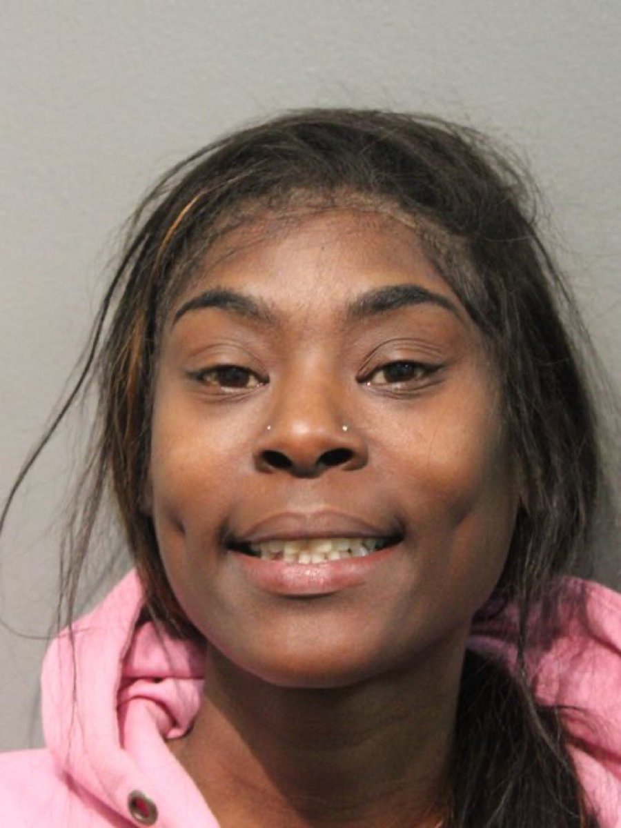 Libs_OfChicago's tweet photo. This piece of shit smiling in her mug shot carjacked Daniel Figueroa, dragging him for a half a block then ran him over, killing him.

Her name is Montoya Perry of Maywood.

Two other ppl were also involved in the incident but haven’t been caught, yet. https://t.co/evPx6noUei