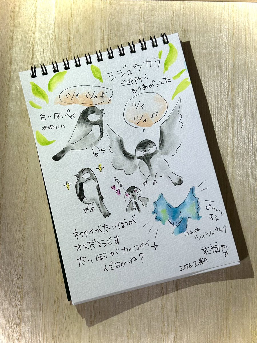 あちこち痛い_(:3 」∠)_

これは暖かかった日に見たシジュウカラ。
めっちゃおしゃべりしてた。