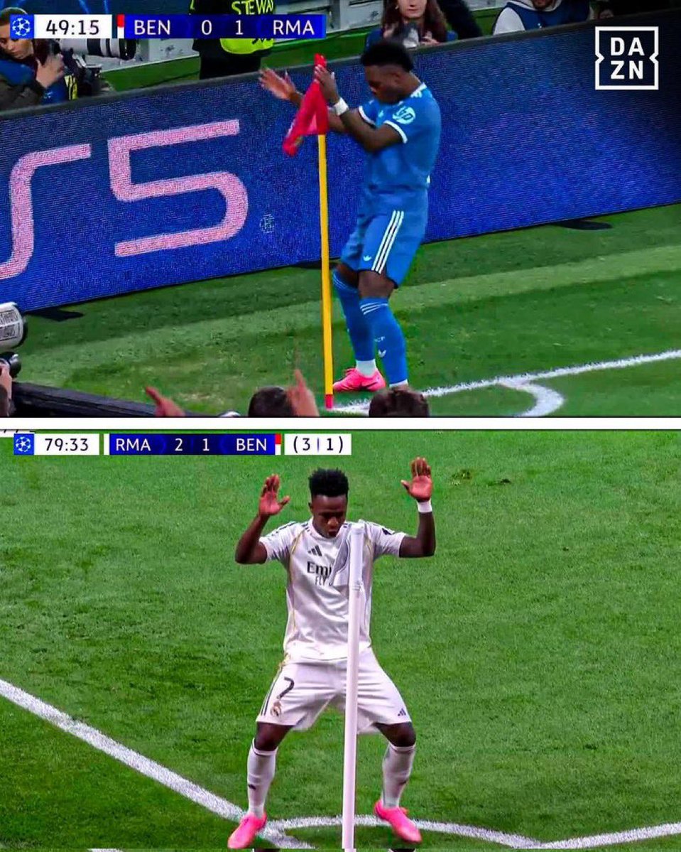 BAILA VINI BAILA 🇧🇷🕺 

Aller - Retour. 

📸 <a href="/DAZN_ES/">DAZN España</a>