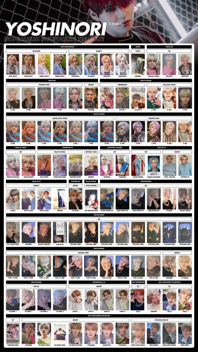 yoshi full non-album template」 p. 1-4/9 TREASURE YOSHI PHOTOCARD