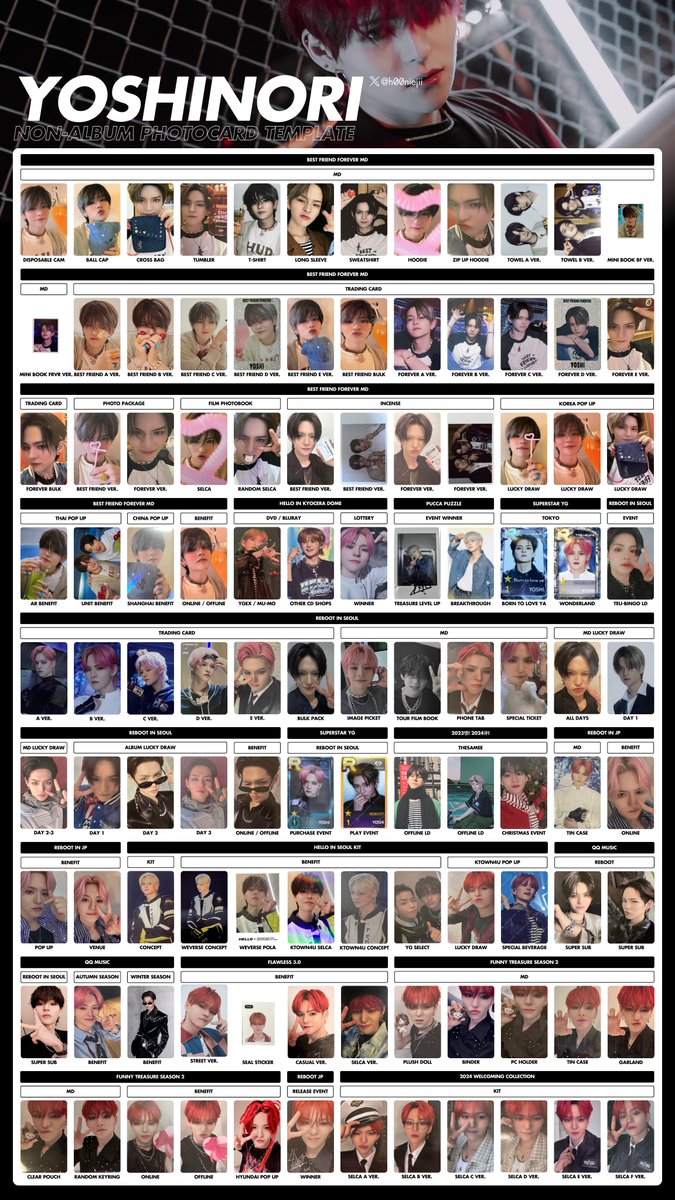 yoshi full non-album template」 p. 1-4/9 TREASURE YOSHI PHOTOCARD