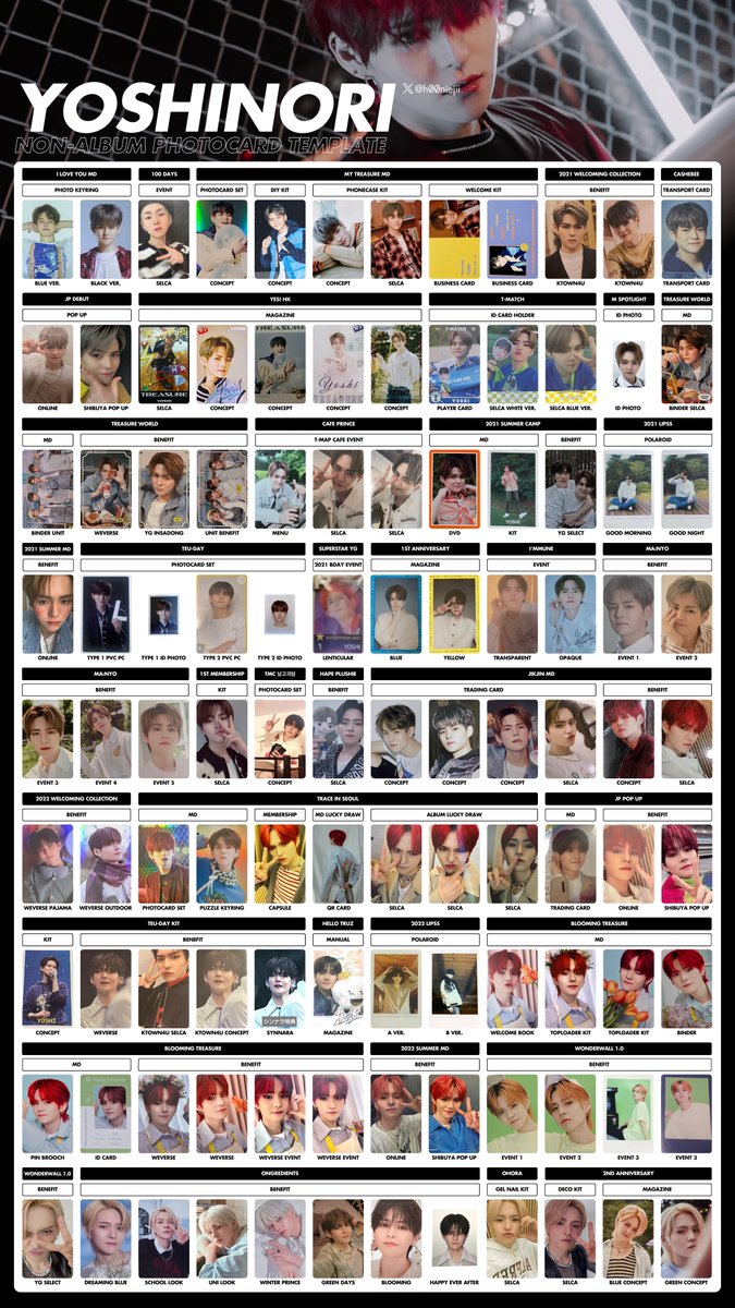 yoshi full non-album template」 p. 1-4/9 TREASURE YOSHI PHOTOCARD