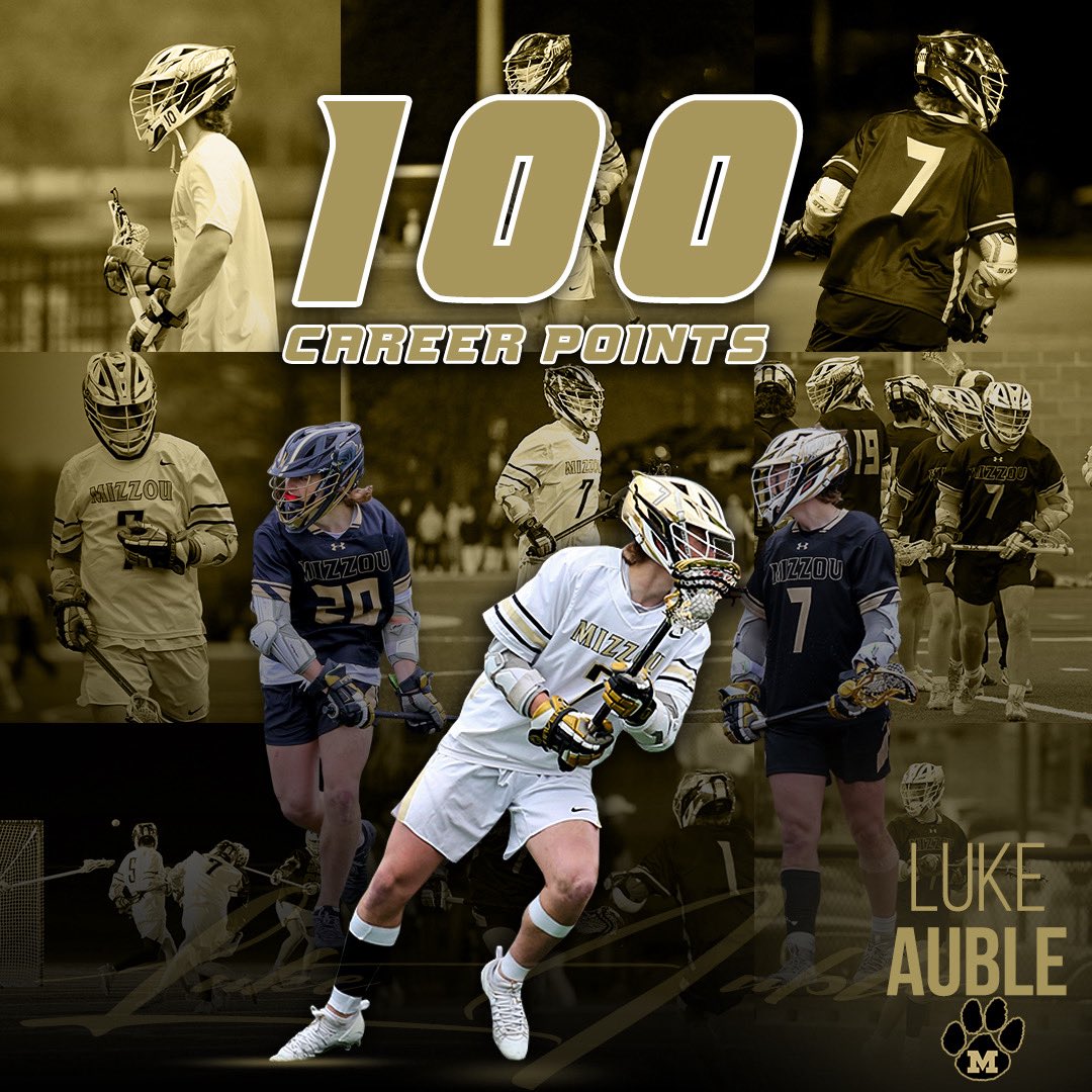 100 career points💯🔥

Huge congratulations to Luke Auble on hitting the century mark for Mizzou Lacrosse in the MCLA. 

Your work ethic, leadership, and clutch performances keep raising the standard.

Built in the offseason. Earned every game day.