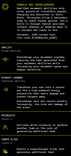 ‼️Here's a look the Vandal Shell and Abilities in Marathon
