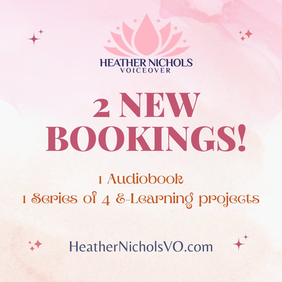 HeatherNichols's tweet photo. Excited to take on 2 new gigs for new clients! One is a non-fiction audiobook, and the other is a series of e-learning books for a company my kids actually use for school! So fun getting to work on a variety of projects. Grateful always. https://t.co/F1tt2Jw9t5
