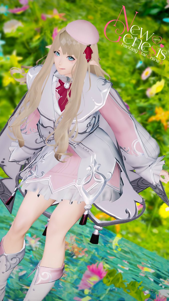 新ｽｸの魔法学園の制服着てみました⸝⸝✰⊹。

 #メンテの日じゃないけどssを貼る 
 #PSO2NGS_SS 
 #ma7ロゴ