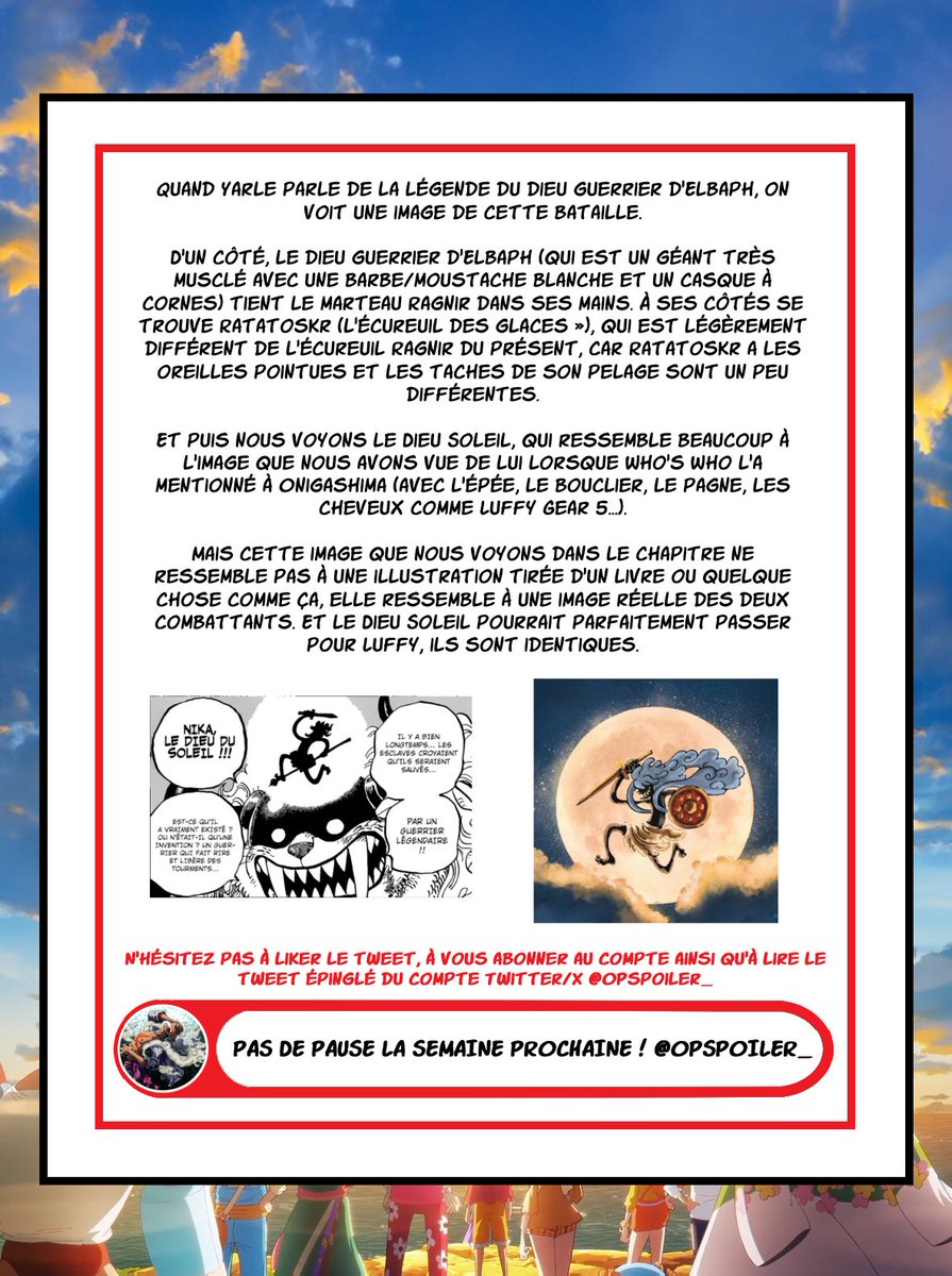 One Piece Spoils tweet media