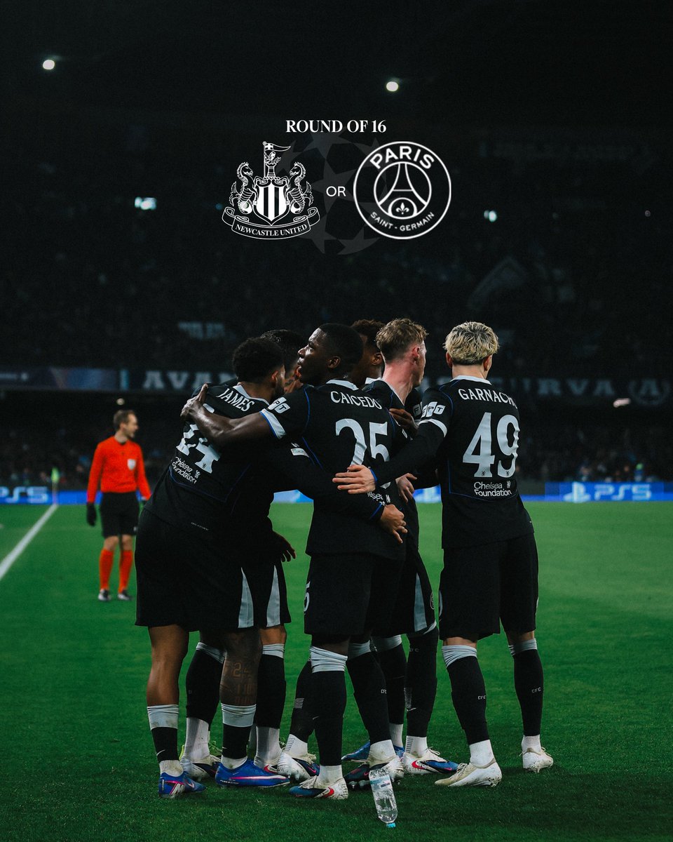 We’ll face either Newcastle United or Paris Saint-Germain in the #UCL last-16. 👊