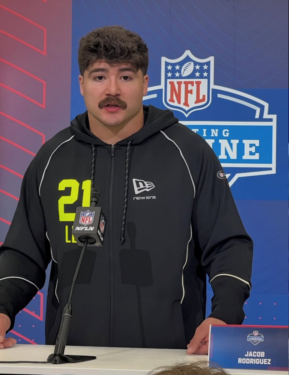 PolymarketBlitz's tweet image. Texas Tech LB Jacob Rodriguez says he likes #Bears and #Broncos as far as team fit, but he’s happy to just be drafted.

He plans to do all Combine events except the bench press.